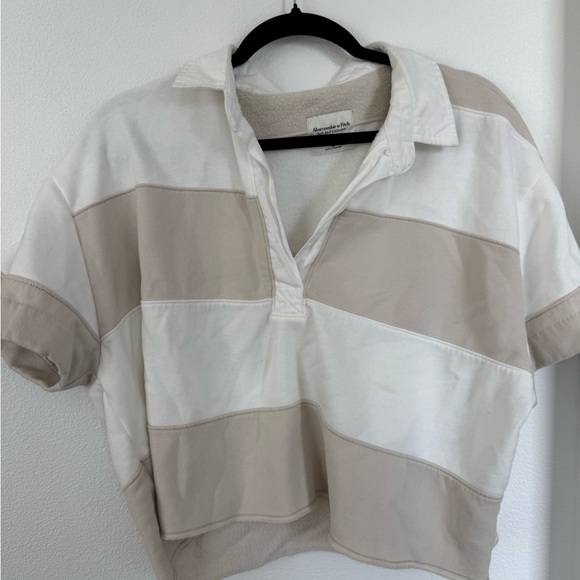 Abercrombie & Fitch Tops - Abercrombie & Fitch White Polo Shirt